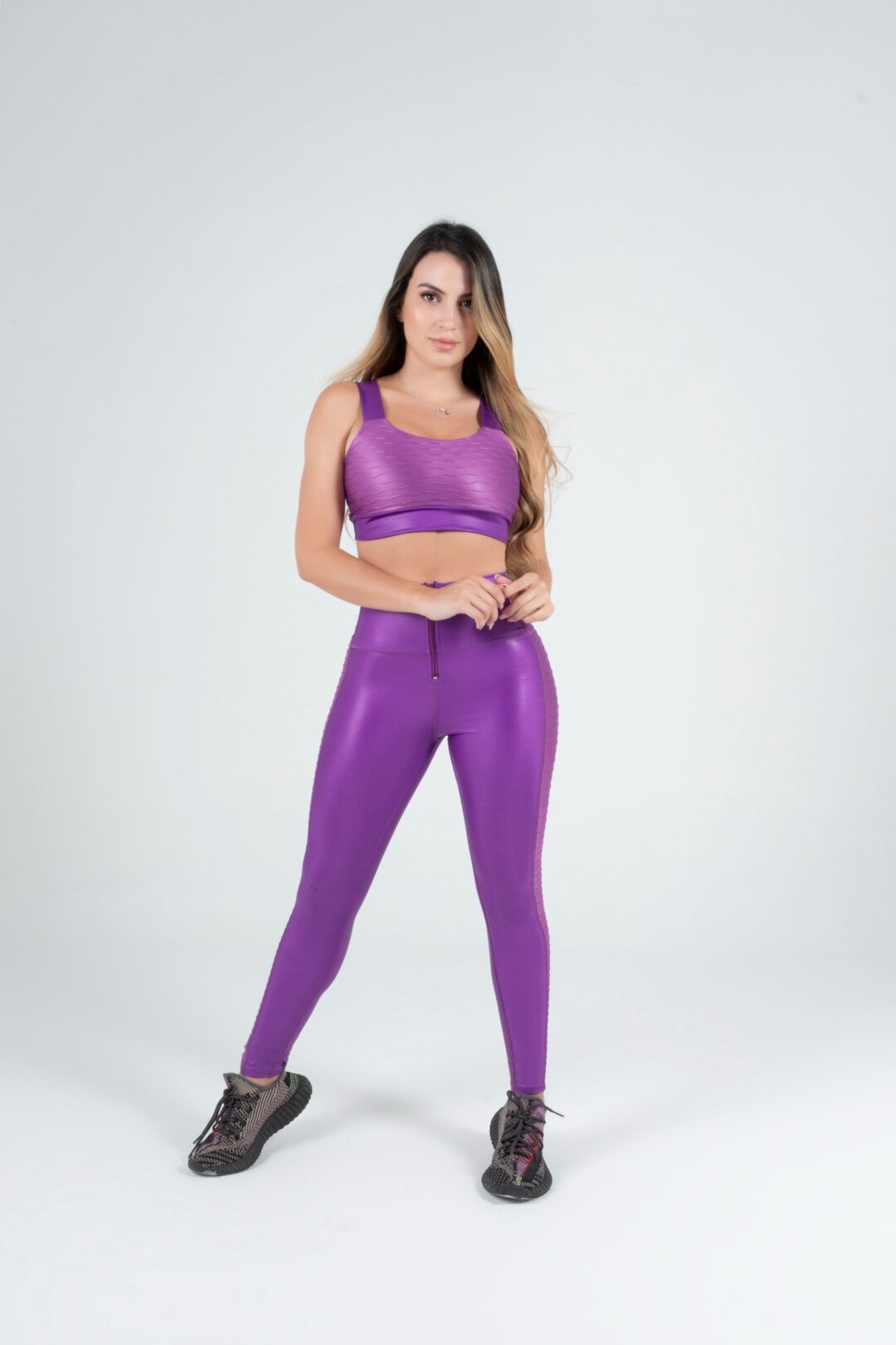 Conjunto legging y top efecto cuero California - Imagen 9