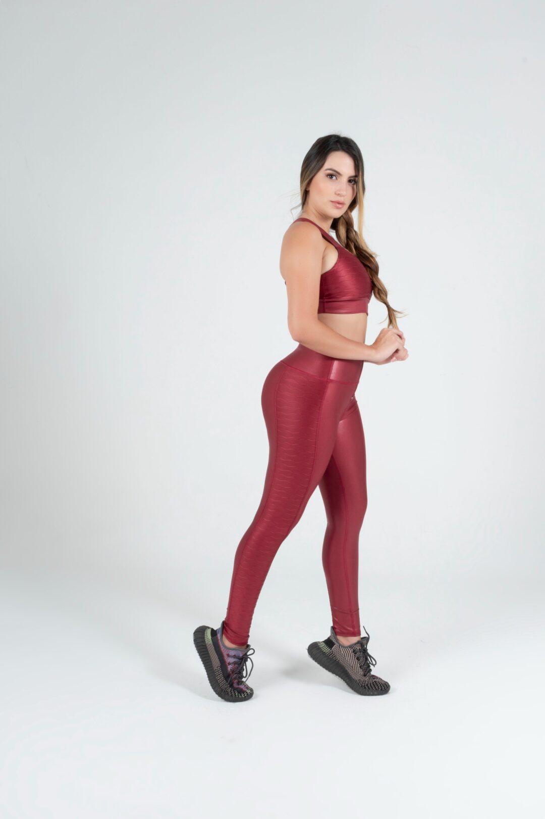 Conjunto legging y top efecto cuero California - Imagen 6