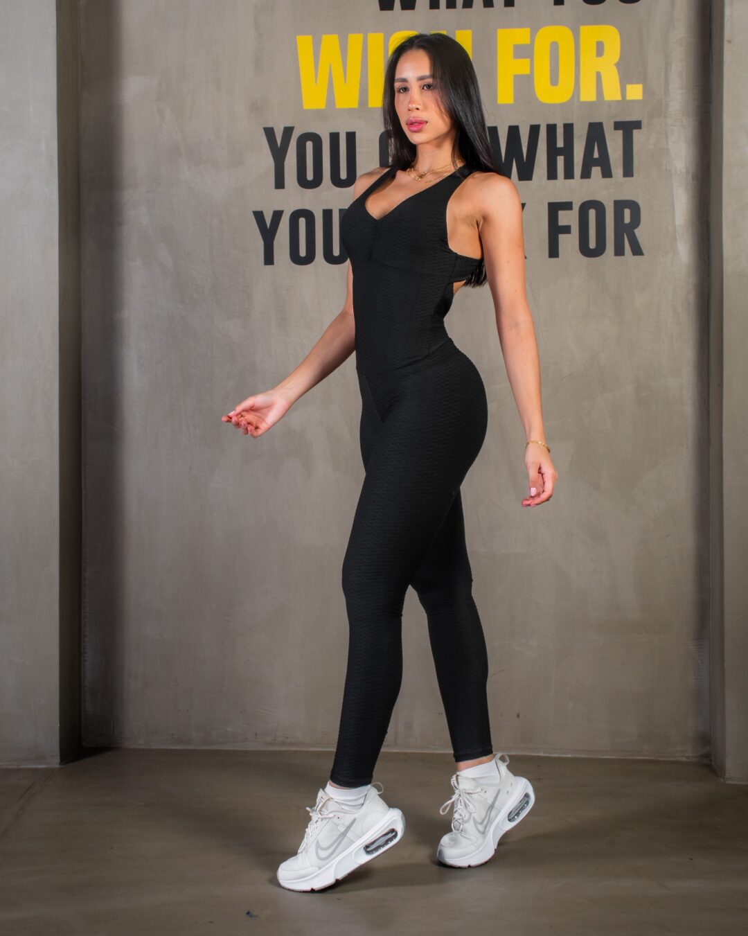 Enterizo Texturizado Largo Amelia Push Up - Imagen 6