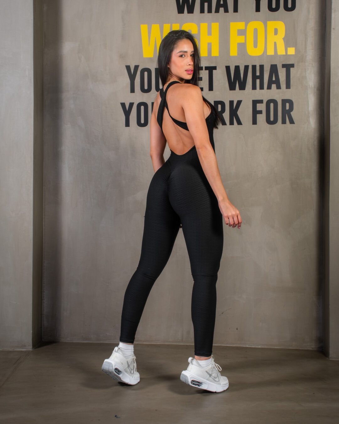 Enterizo Texturizado Largo Amelia Push Up - Imagen 5